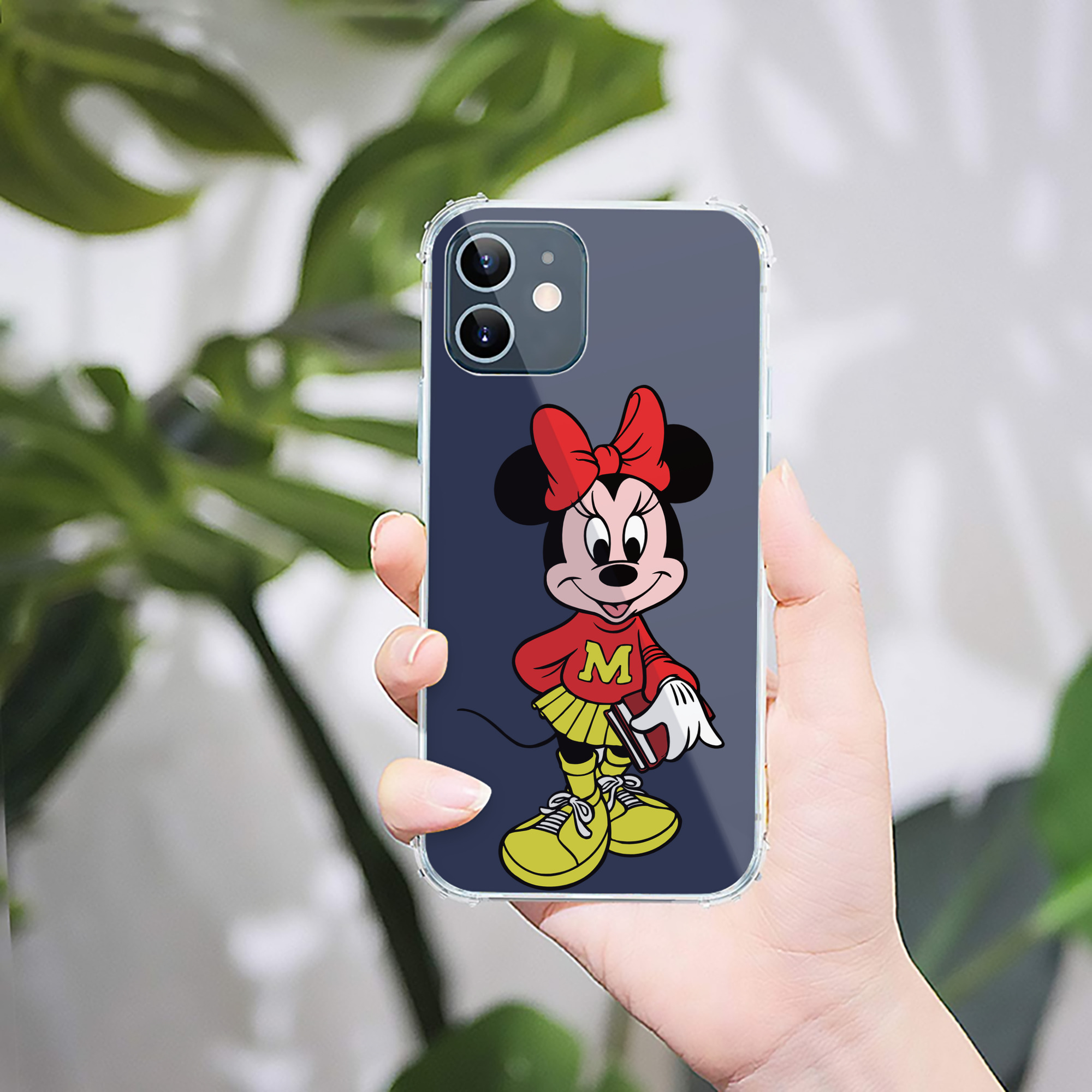 （画像用） ミッキーマウス Mickey Mouse 【iPhone 12シリーズ対応】透明スマホケース（クリアソフトケース）